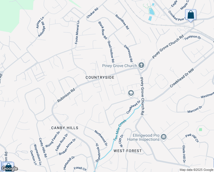 map of restaurants, bars, coffee shops, grocery stores, and more near 2008 Belle Terra Road in Knoxville