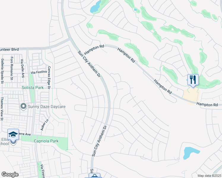 map of restaurants, bars, coffee shops, grocery stores, and more near 2899 Brook Trout Court in Henderson