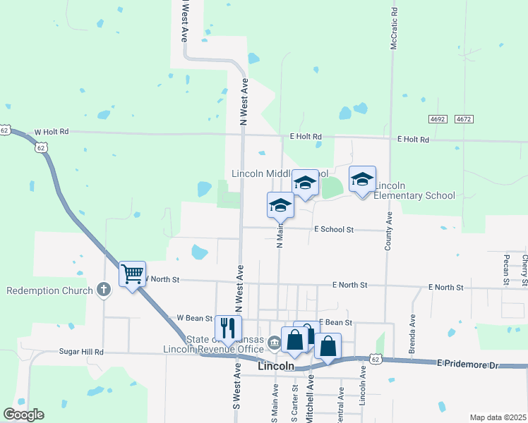 map of restaurants, bars, coffee shops, grocery stores, and more near 719 Applegate Lane in Lincoln