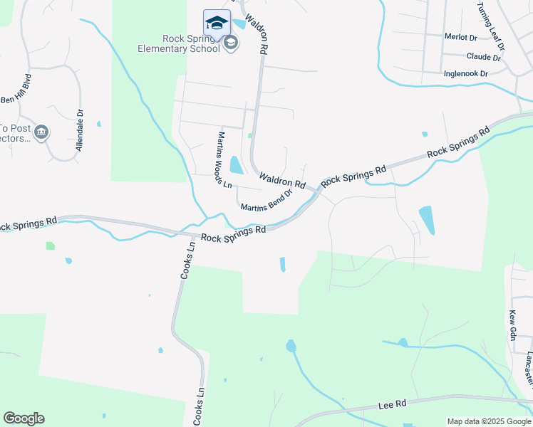 map of restaurants, bars, coffee shops, grocery stores, and more near 2025 Martins Bend Drive in La Vergne