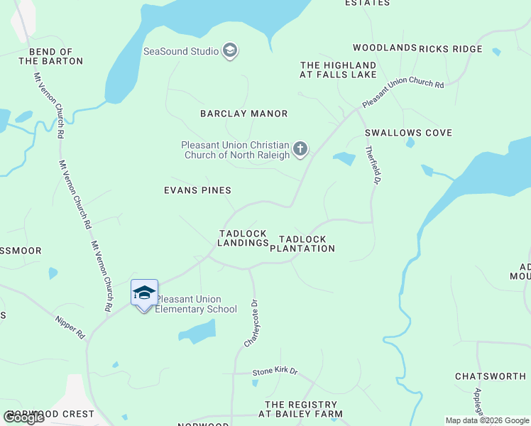 map of restaurants, bars, coffee shops, grocery stores, and more near 1000 Long Barrow Court in Raleigh