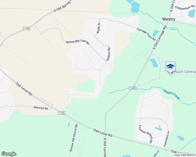 map of restaurants, bars, coffee shops, grocery stores, and more near 1390 Stallion Road in Rocky Mount