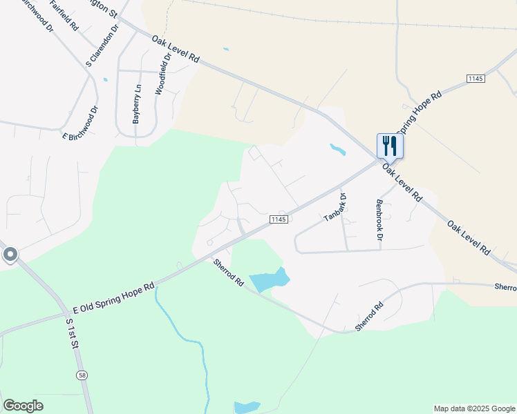 map of restaurants, bars, coffee shops, grocery stores, and more near 2024 Trinity Drive in Nashville