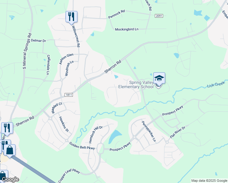 map of restaurants, bars, coffee shops, grocery stores, and more near 206 El Paso Avenue in Durham