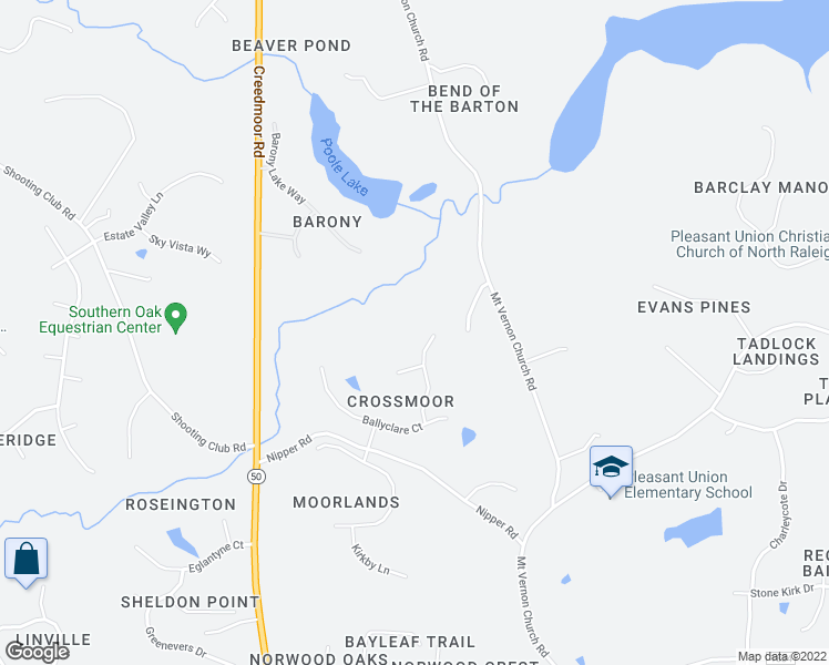 map of restaurants, bars, coffee shops, grocery stores, and more near 6025 Drumquin Drive in Raleigh