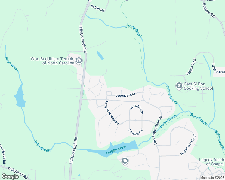 map of restaurants, bars, coffee shops, grocery stores, and more near 806 Long Meadows Road in Chapel Hill