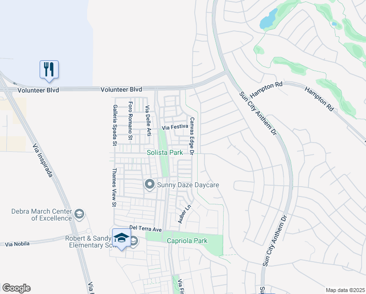 map of restaurants, bars, coffee shops, grocery stores, and more near 3141 Monet Sunrise Avenue in Henderson