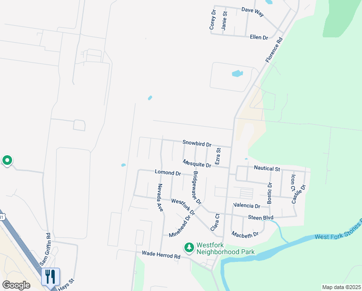 map of restaurants, bars, coffee shops, grocery stores, and more near 3037 Mesquite Drive in Smyrna