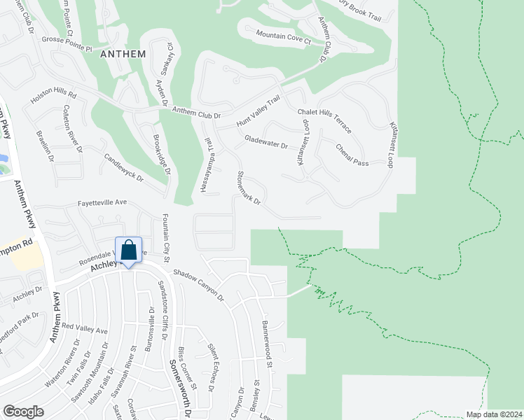 map of restaurants, bars, coffee shops, grocery stores, and more near 33 Stonemark Drive in Henderson