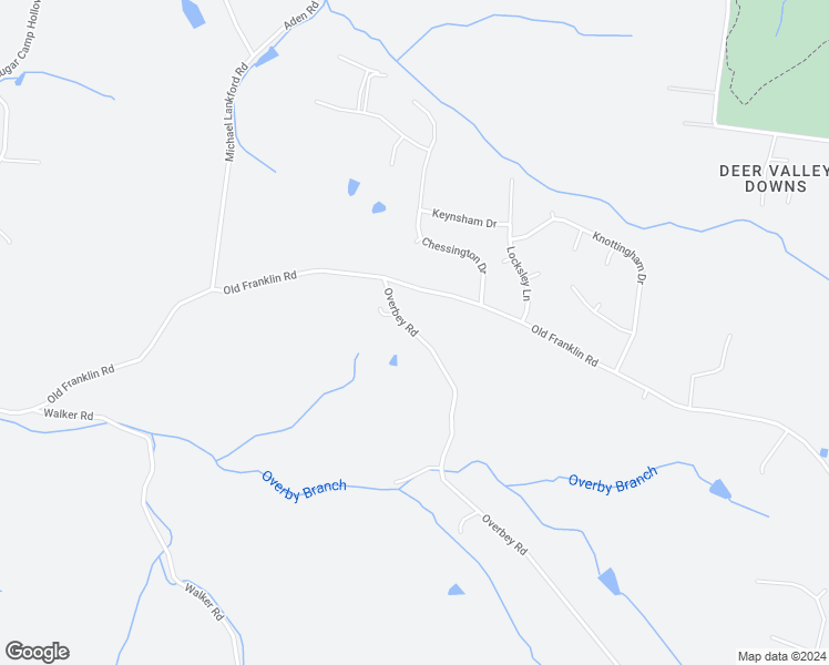 map of restaurants, bars, coffee shops, grocery stores, and more near 7352 Overbey Road in Fairview