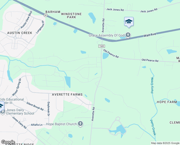 map of restaurants, bars, coffee shops, grocery stores, and more near in Wake Forest