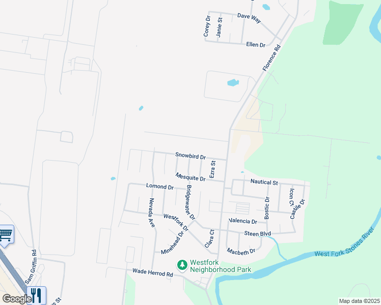 map of restaurants, bars, coffee shops, grocery stores, and more near 129 Rebel Road in Smyrna