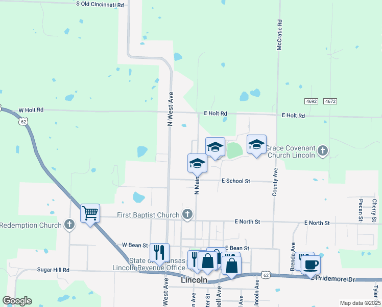 map of restaurants, bars, coffee shops, grocery stores, and more near 738 Applegate Lane in Lincoln