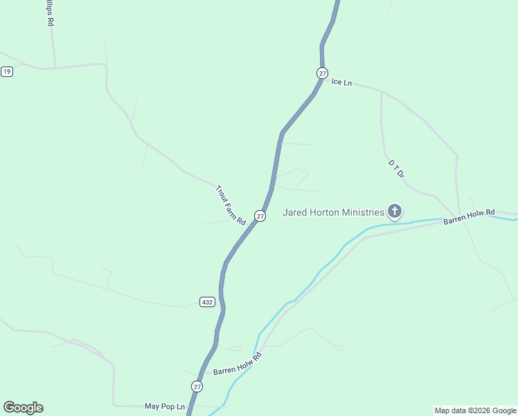 map of restaurants, bars, coffee shops, grocery stores, and more near 4218 Arkansas 27 in Marshall