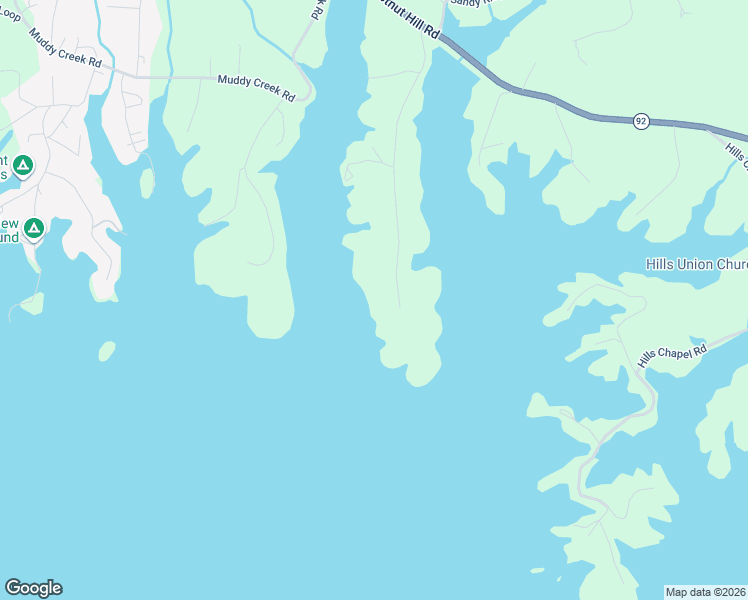 map of restaurants, bars, coffee shops, grocery stores, and more near 2225 Ted Moore Road in Dandridge