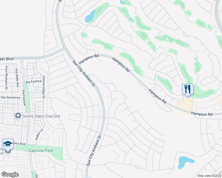 map of restaurants, bars, coffee shops, grocery stores, and more near 2016 Colvin Run Drive in Henderson