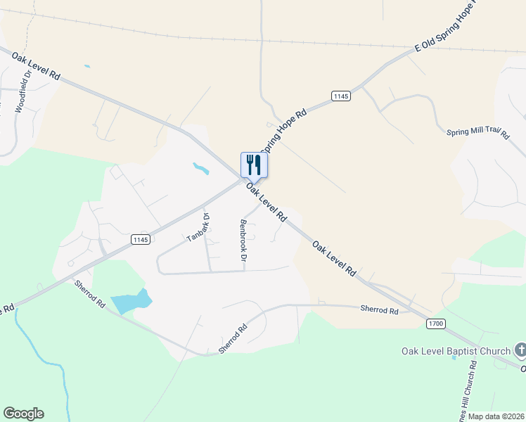 map of restaurants, bars, coffee shops, grocery stores, and more near 1038 Benbrook Dr in Nashville