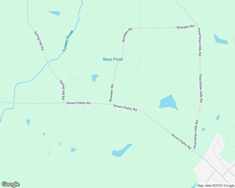 map of restaurants, bars, coffee shops, grocery stores, and more near 1387 Bowden Road in Spring Hope