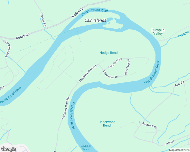 map of restaurants, bars, coffee shops, grocery stores, and more near 2709 John Spears Way in Sevierville