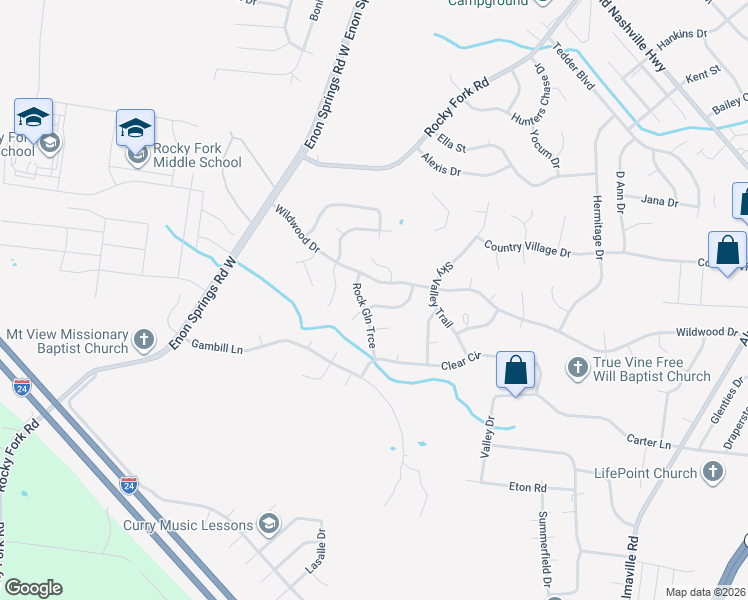 map of restaurants, bars, coffee shops, grocery stores, and more near 1116 Emma May Point in Smyrna