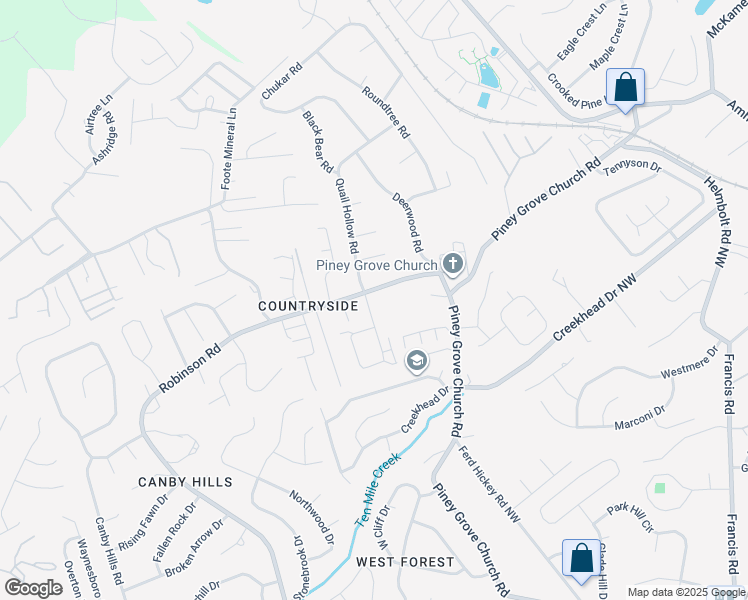 map of restaurants, bars, coffee shops, grocery stores, and more near 2146 Belle Terra Road in Knoxville