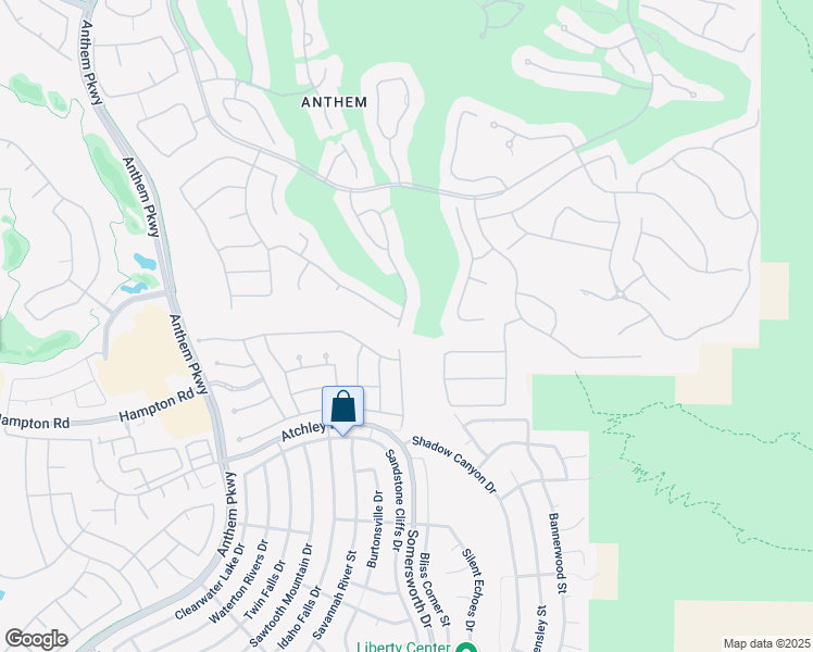 map of restaurants, bars, coffee shops, grocery stores, and more near 36 Brookridge Drive in Henderson