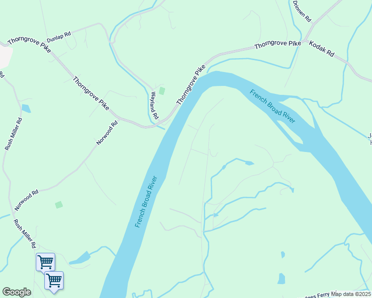 map of restaurants, bars, coffee shops, grocery stores, and more near 3001 Hodges Landing Drive in Knoxville