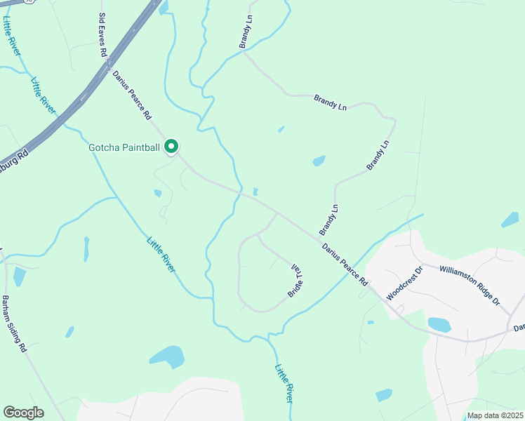 map of restaurants, bars, coffee shops, grocery stores, and more near 370 Darius Pearce Road in Youngsville