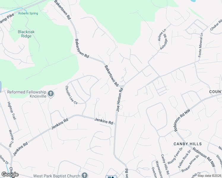 map of restaurants, bars, coffee shops, grocery stores, and more near 2828 Hopscotch Lane in Knoxville