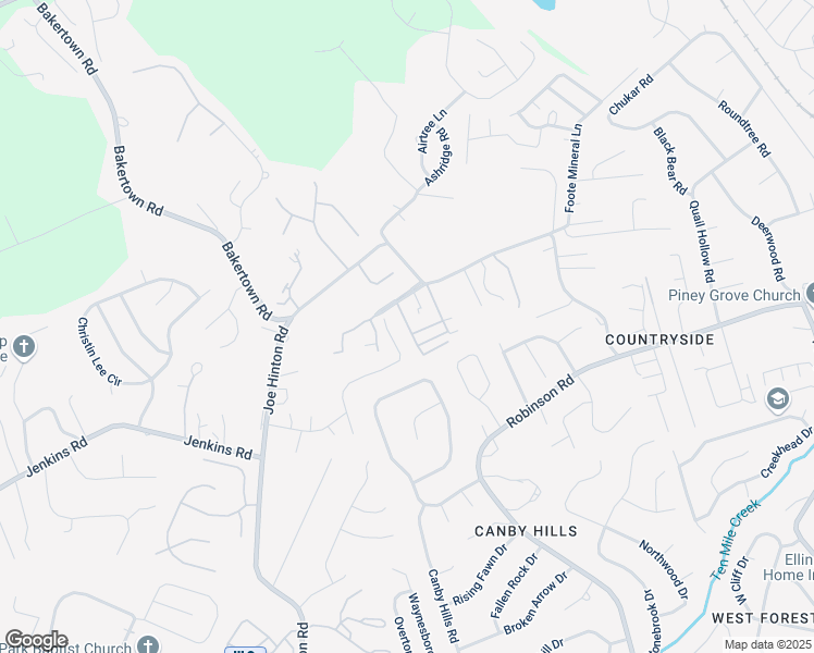 map of restaurants, bars, coffee shops, grocery stores, and more near 1744 Woodpointe Drive in Knoxville