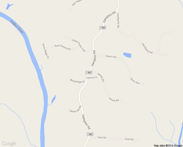 map of restaurants, bars, coffee shops, grocery stores, and more near 7029 Hampton Road in Clemmons