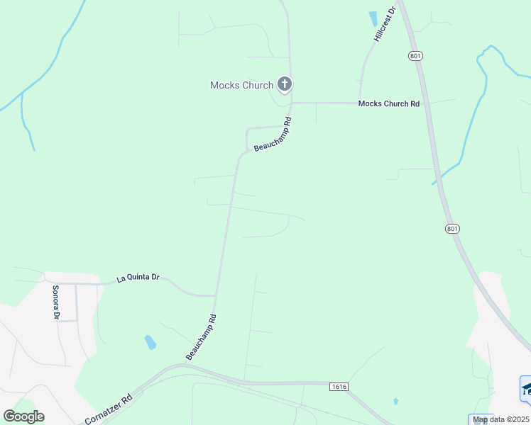 map of restaurants, bars, coffee shops, grocery stores, and more near Lantern Drive in Advance