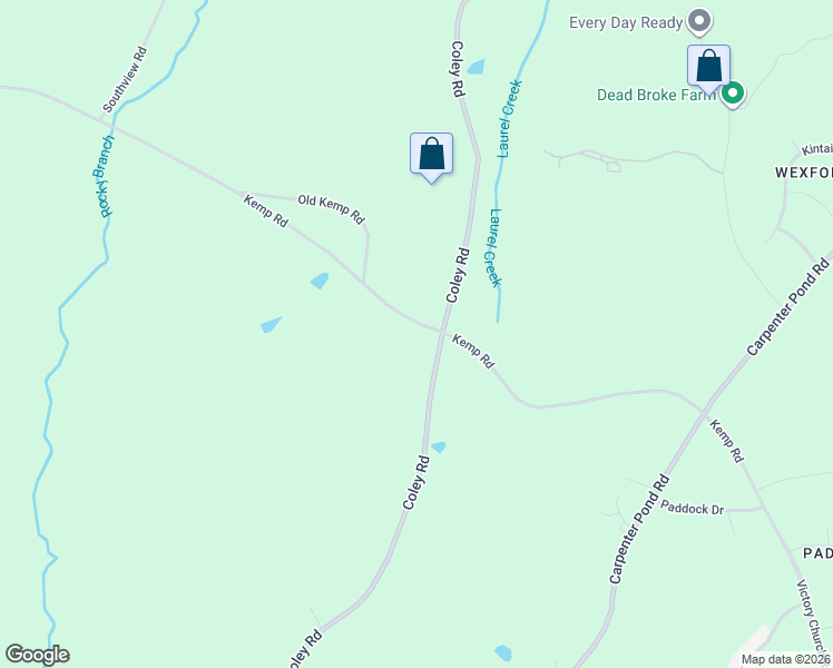 map of restaurants, bars, coffee shops, grocery stores, and more near 6506 Kemp Road in Durham