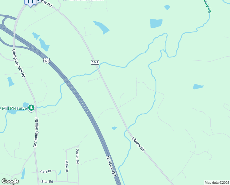 map of restaurants, bars, coffee shops, grocery stores, and more near 5725 Liberty Road in Climax