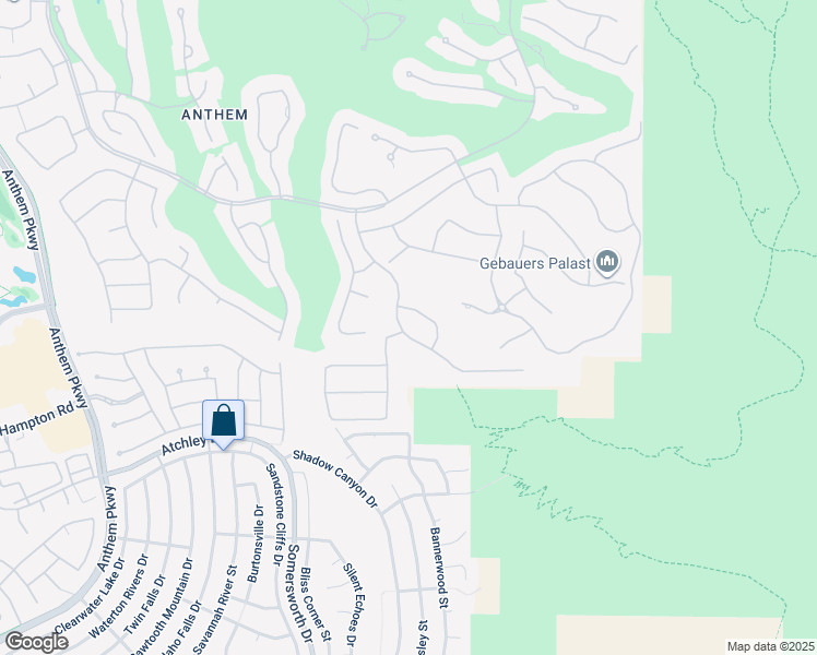 map of restaurants, bars, coffee shops, grocery stores, and more near 22 Stonemark Drive in Henderson