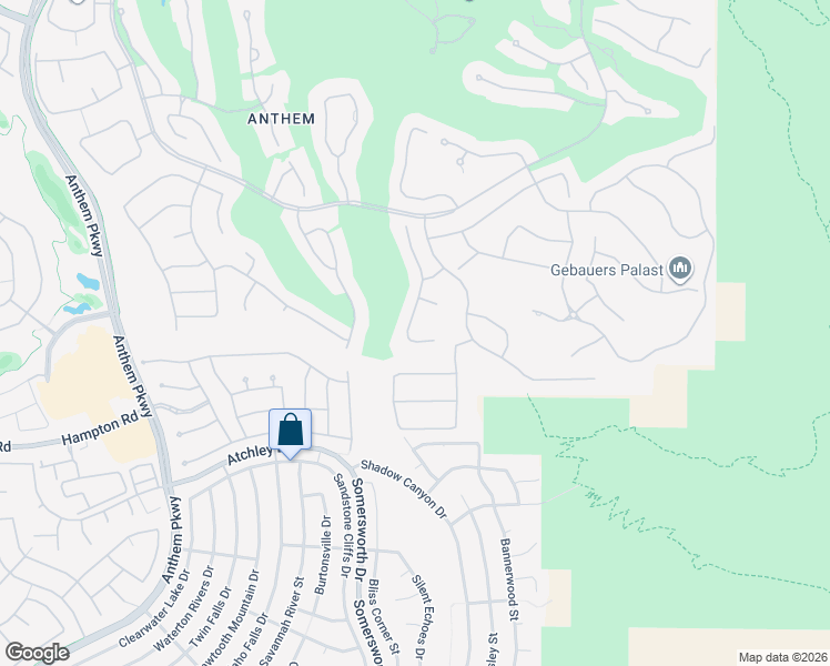 map of restaurants, bars, coffee shops, grocery stores, and more near 32 Hassayampa Trail in Henderson