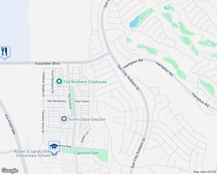 map of restaurants, bars, coffee shops, grocery stores, and more near 3046 Lake Barkley Road in Henderson