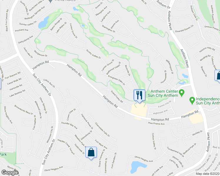 map of restaurants, bars, coffee shops, grocery stores, and more near 2746 Grand Forks Road in Henderson