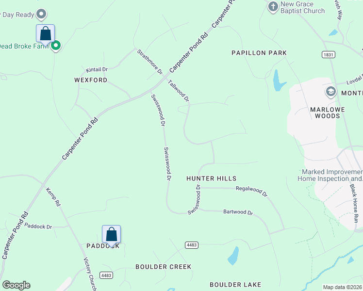map of restaurants, bars, coffee shops, grocery stores, and more near 5009 Tallwood Drive in Raleigh