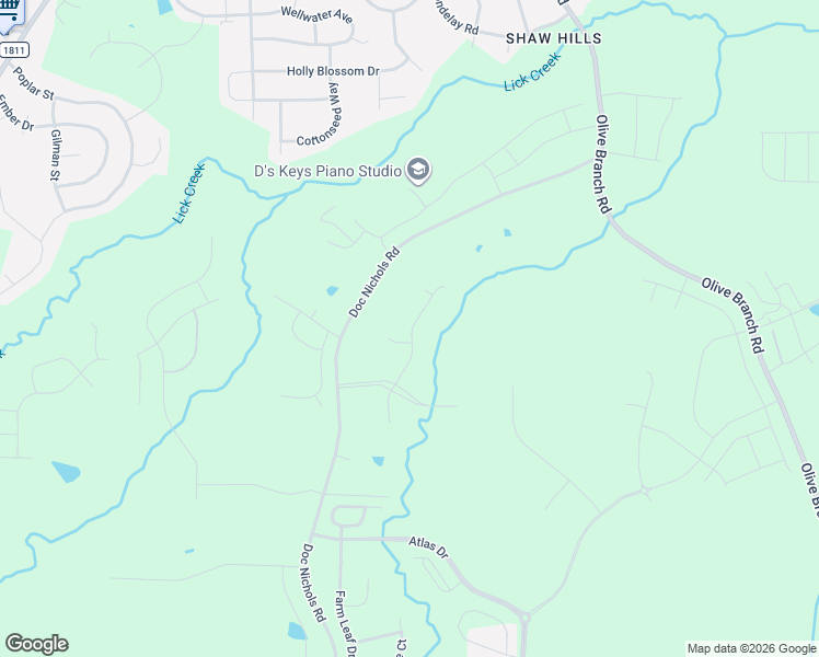 map of restaurants, bars, coffee shops, grocery stores, and more near 1021 Doc Nichols Road in Durham