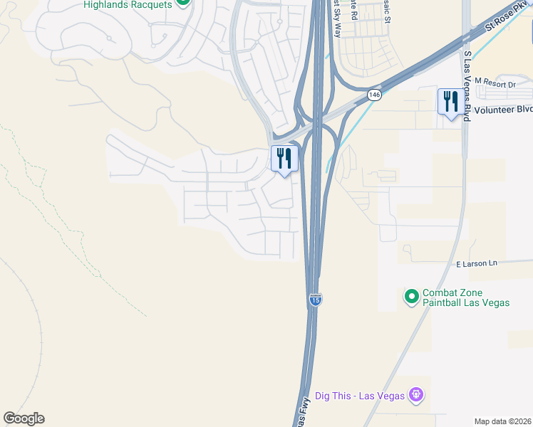 map of restaurants, bars, coffee shops, grocery stores, and more near 3334 Molinos Drive in Las Vegas