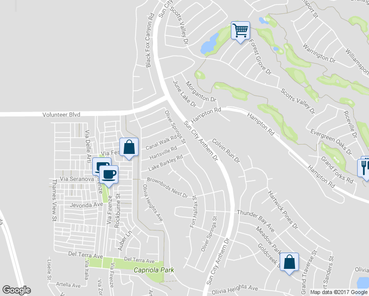map of restaurants, bars, coffee shops, grocery stores, and more near 3001 Hartsville Road in Henderson