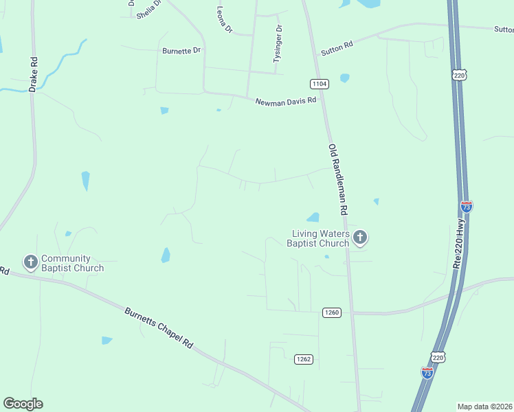 map of restaurants, bars, coffee shops, grocery stores, and more near 1415 Country Lake Drive in Greensboro