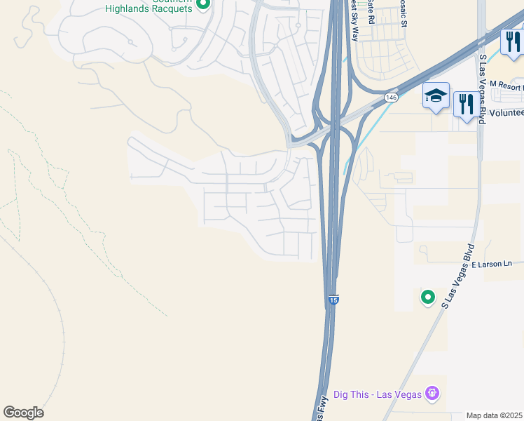 map of restaurants, bars, coffee shops, grocery stores, and more near 3456 Boleo Court in Las Vegas