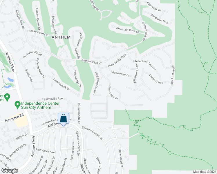 map of restaurants, bars, coffee shops, grocery stores, and more near 11 Stonemark Drive in Henderson