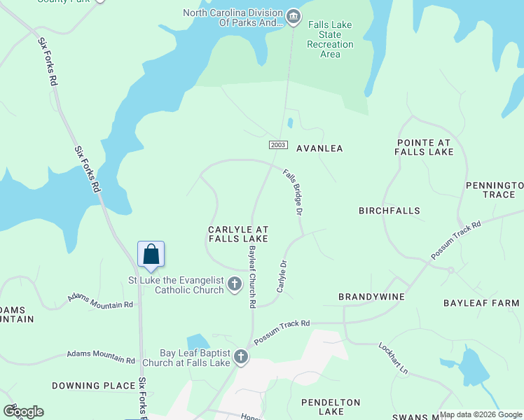 map of restaurants, bars, coffee shops, grocery stores, and more near 12504 Bayleaf Church Road in Raleigh