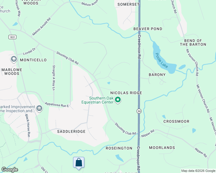 map of restaurants, bars, coffee shops, grocery stores, and more near 12024 Shooting Club Road in Raleigh