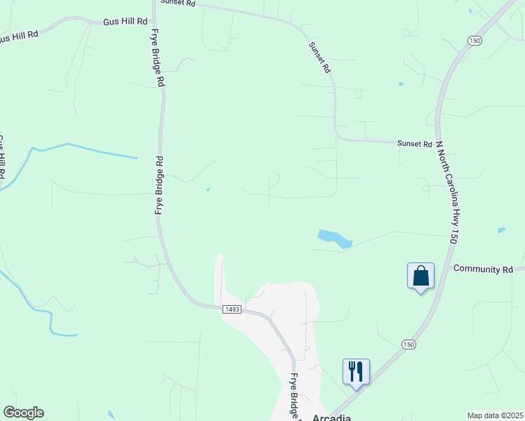 map of restaurants, bars, coffee shops, grocery stores, and more near 529 Scott Farm Road in Clemmons