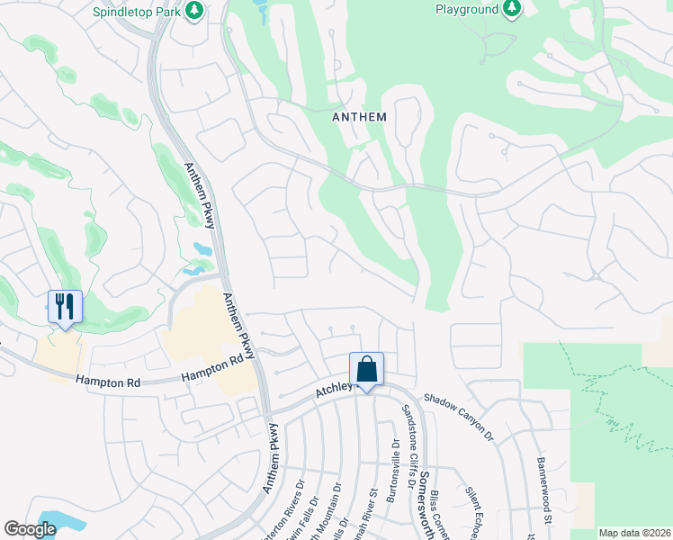 map of restaurants, bars, coffee shops, grocery stores, and more near 4 Holly Tree Court in Henderson