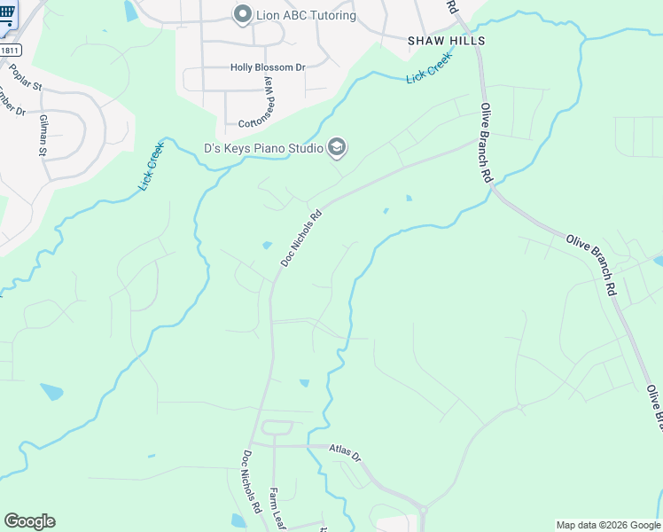 map of restaurants, bars, coffee shops, grocery stores, and more near 1021 Doc Nichols Road in Durham